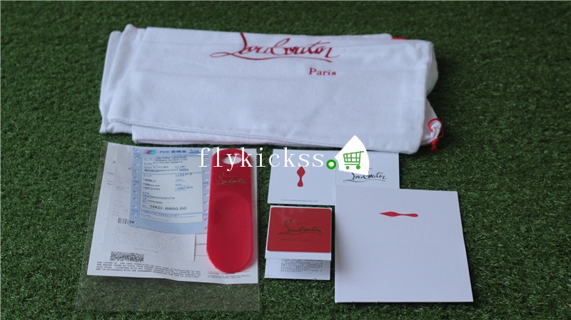 Super High End Christian Louboutin Flat Sneaker Low Top Red With Receipt